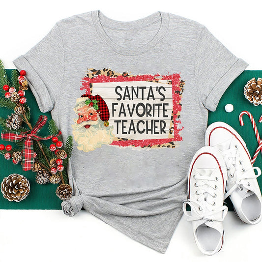 Santa's Favorite T Shirt, Merry T Shirt, Unisex Christmas Shirts