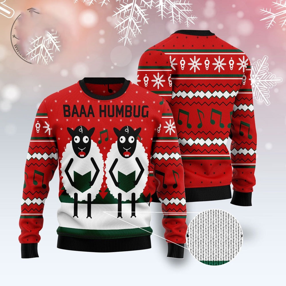 Sheep Lalala Ugly Christmas Sweater, Funny Xmas Sweater, Sweater Xmas