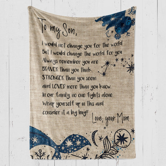 Sherpa Blanket Gift For Son, Sentimental Gifts For My Son, I Would Not Blanket, Christmas Blanket