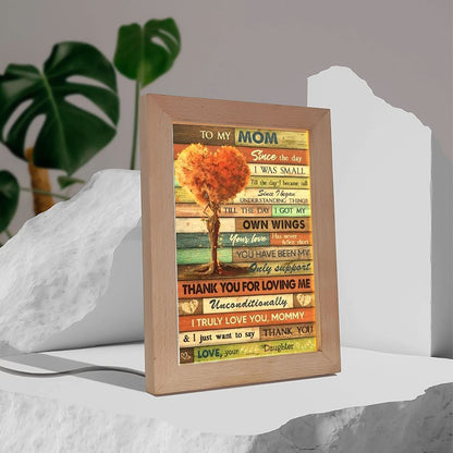 Since The Day I Was Small Mother's Day Frame Lamp, Mother's Day Night Light, Best Mom Ever, Gift For Mom