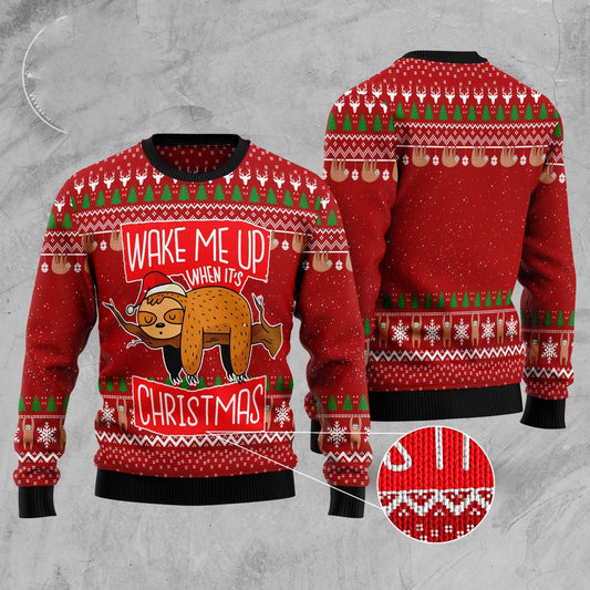 Sloth It'S Christmas Ugly Christmas Sweater, Funny Xmas Sweater, Sweater Xmas