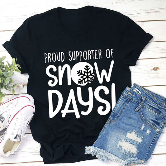 Snow Day Supporter T Shirt, Merry T Shirt, Unisex Christmas Shirts