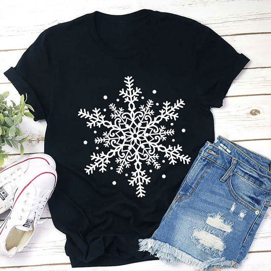 Snowflake T Shirt, Merry T Shirt, Unisex Christmas Shirts