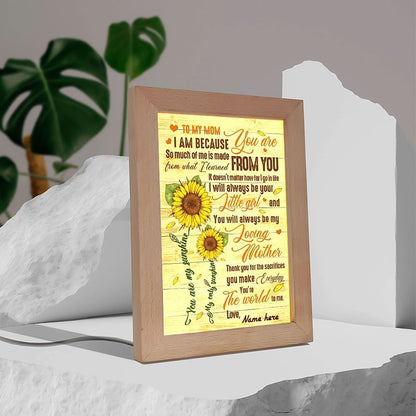 So Much Of Me Learned From You To Mom Frame Lamp, Mother's Day Night Light, Best Mom Ever, Gift For Mom