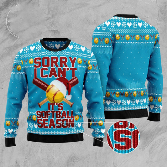 Soft Ball Season Ugly Christmas Sweater, Funny Xmas Sweater, Sweater Xmas