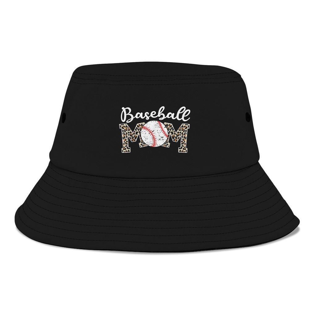 Softball Baseball Mom Leopard Tee Mother'S Day Bucket Hat, Mother's Day Bucker Hat, Mother's Day Gift, Women's Sun Hats