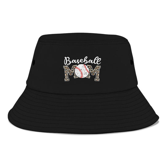 Softball Baseball Mom Leopard Tee Mother'S Day Bucket Hat, Mother's Day Bucker Hat, Mother's Day Gift, Women's Sun Hats