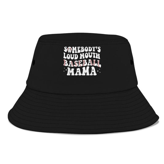 Somebodys Loud Mouth Baseball Mama Mom Life Bucket Hat, Mother's Day Bucker Hat, Mother's Day Gift, Women's Sun Hats