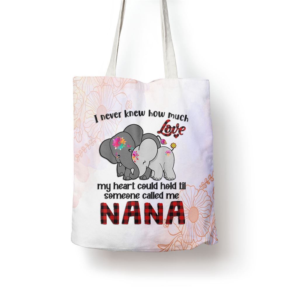 Someone Called Me Nana Elephants Cute Mothers Day Tote Bag, Women Tote Bag, Canvas Tote Bag, Printed Tote Bag
