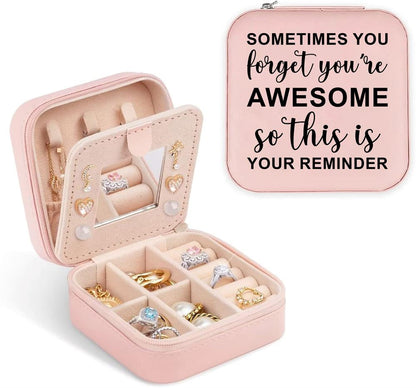 Sometimes You Forget You're Awesome Jewelry Box, Gift For Women, Mother's Day Jewelry Case, Gift For Her