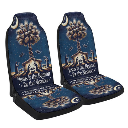 South Carolina Christmas Nativity Cars Seat Cover, Christmas Car Seat Covers, Car Decor Gift