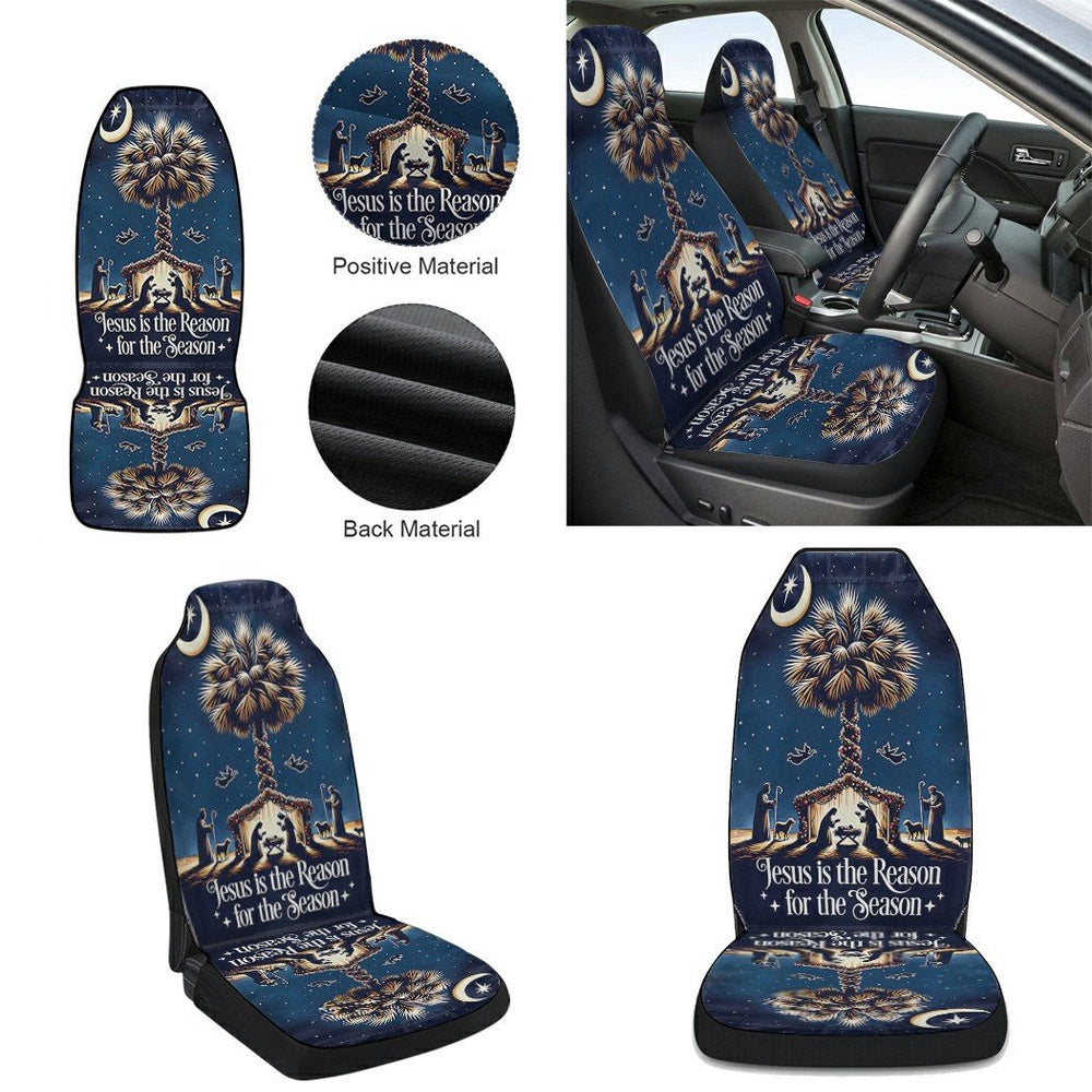 South Carolina Christmas Nativity Cars Seat Cover, Christmas Car Seat Covers, Car Decor Gift