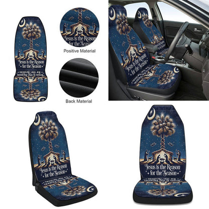 South Carolina Christmas Nativity Cars Seat Cover, Christmas Car Seat Covers, Car Decor Gift
