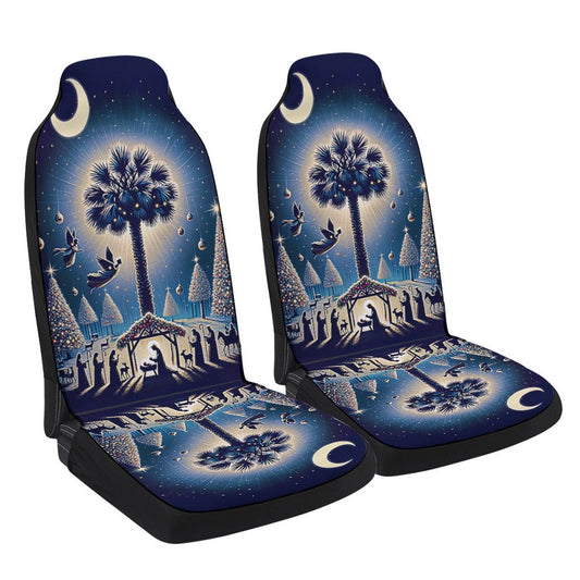 South Carolina Christmas Nativity Child Is Born Cars Seat Cover, Christmas Car Seat Covers, Car Decor Gift