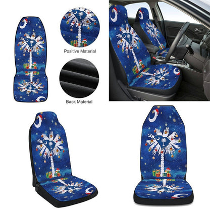 South Carolina Christmas Strry Night Cars Seat Cover, Christmas Car Seat Covers, Car Decor Gift
