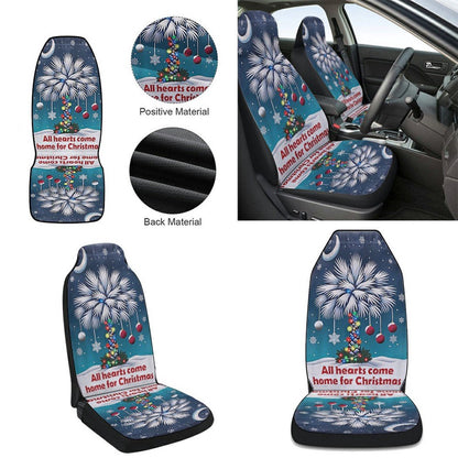 South Carolina Palmetto All Hearts Come Home For Christmas Cars Seat Cover, Christmas Car Seat Covers, Car Decor Gift