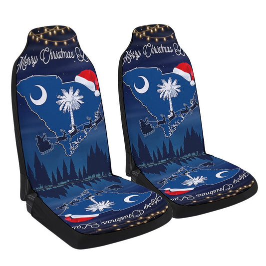 South Carolina State Merry Christmas You all Cars Seat Cover, Christmas Car Seat Covers, Car Decor Gift