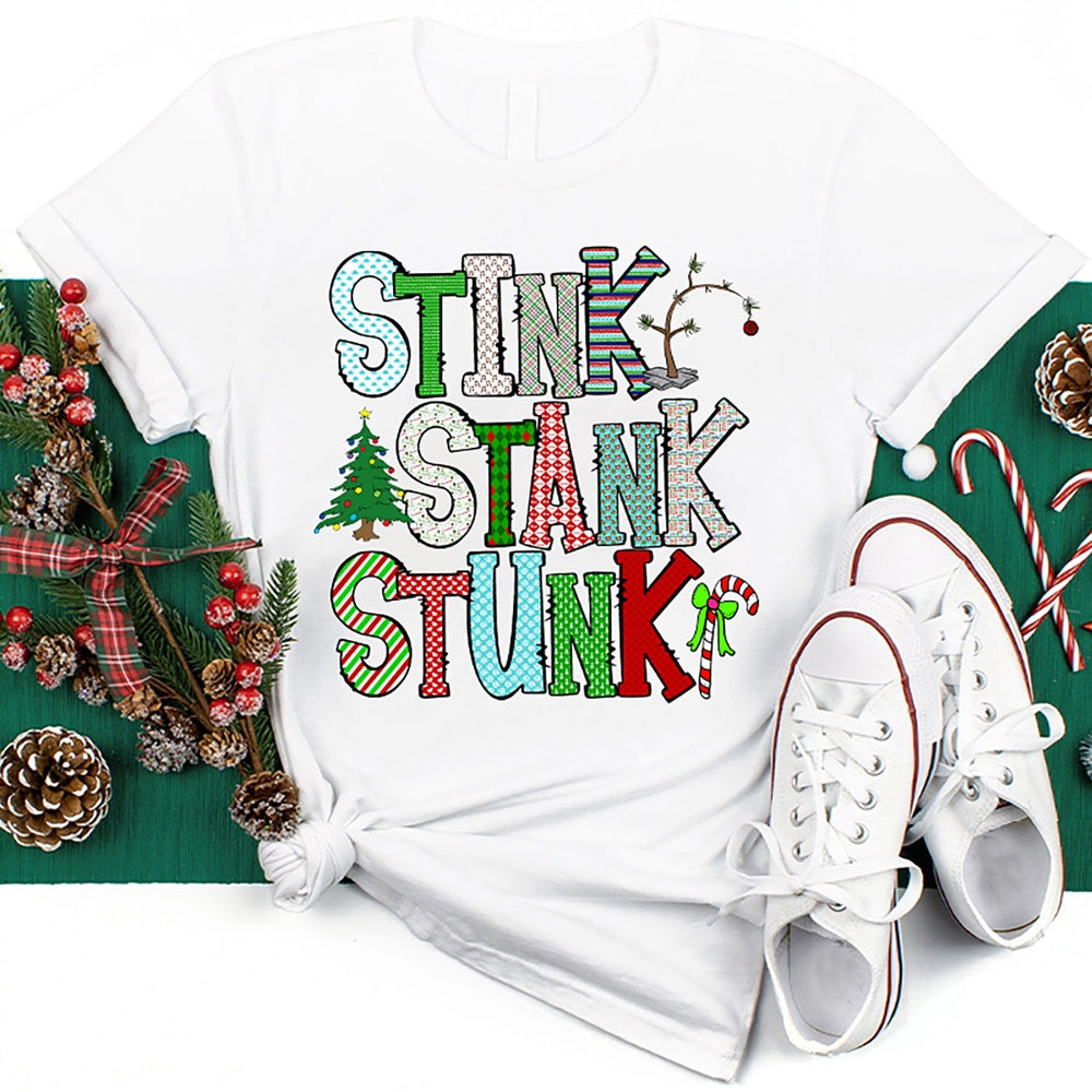 Stink Stank Stunk Candy Canes T Shirt, Merry T Shirt, Unisex Christmas Shirts