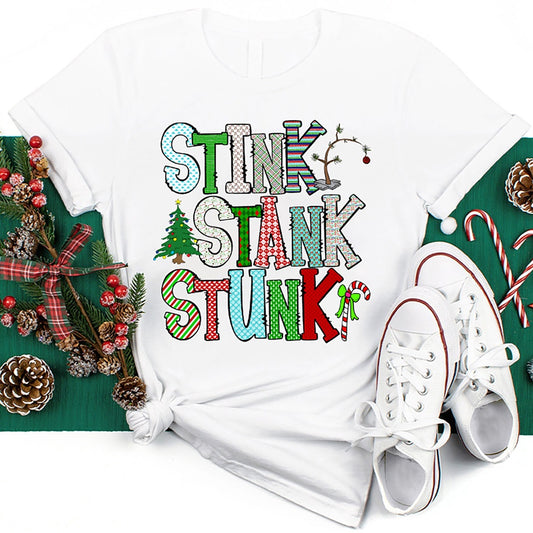 Stink Stank Stunk Candy Canes T Shirt, Merry T Shirt, Unisex Christmas Shirts