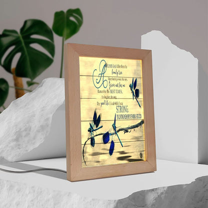 Strong In Loving Memory Of Mom Frame Lamp, Mother's Day Night Light, Best Mom Ever, Gift For Mom
