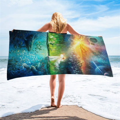 Symphony Of Praise Jesus Beach Towel - Jesus Christ Beach Towel - Christian Beach Towel