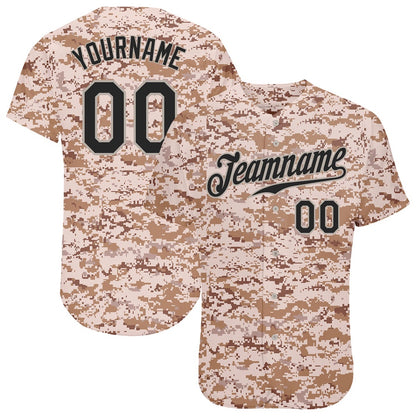 Team Jerseys Baseball, Custom Camo Black Gray Authentic Salute To Service Baseball Jersey, Logo Baseball Jersey