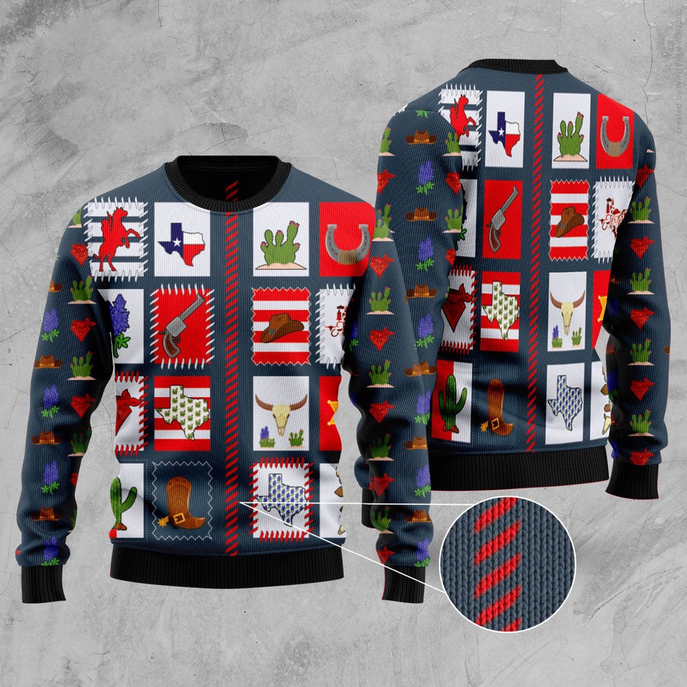 Texas Awesome Ugly Christmas Sweater, Funny Xmas Sweater, Sweater Xmas