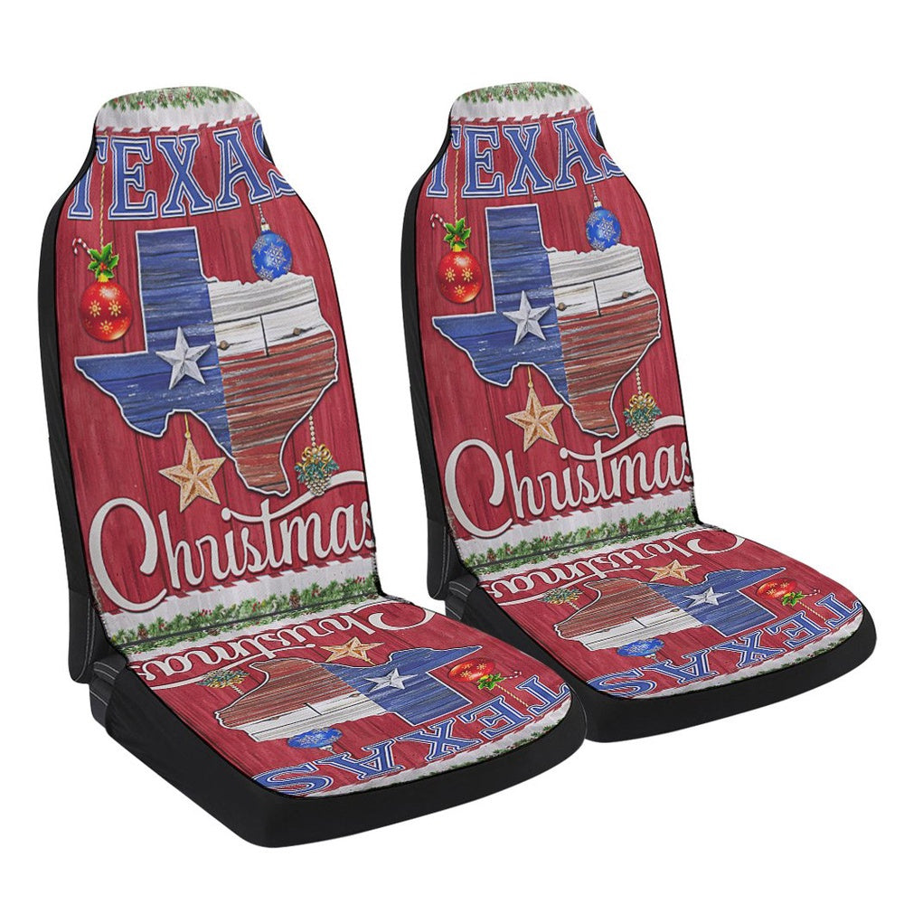 Texas Christmas Merry Christmas Cars Seat Cover, Christmas Car Seat Covers, Car Decor Gift