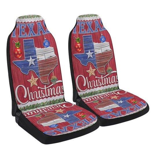 Texas Christmas Merry Christmas Cars Seat Cover, Christmas Car Seat Covers, Car Decor Gift