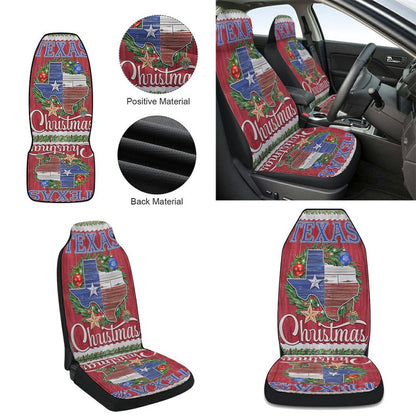 Texas Christmas Merry Christmas Cars Seat Cover, Christmas Car Seat Covers, Car Decor Gift