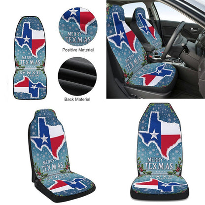 Texas Christmas Merry Texmas Cars Seat Cover, Christmas Car Seat Covers, Car Decor Gift