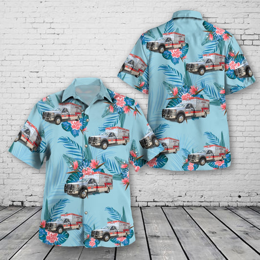 Texas Hawaiian Shirt, Andrews, Texas, Andrews EMS Hawaiian Shirt, EMS Hawaiian Shirt