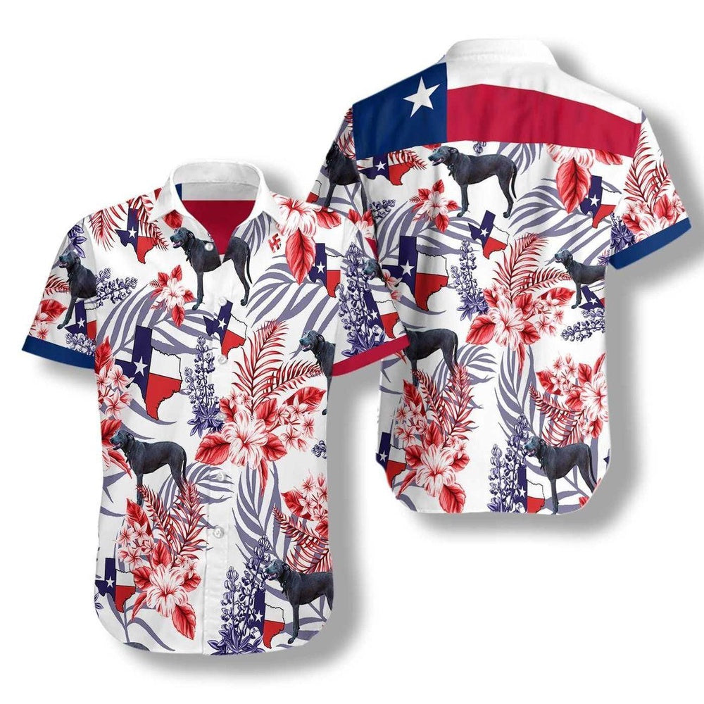 Texas Hawaiian Shirt, Bluebonnet Texas Dog Hawaiian Shirt, Summer Beach Shirt