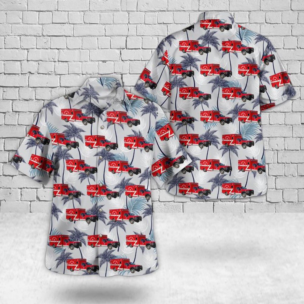 Texas Hawaiian Shirt, Comanche, Texas, Comanche County EMS Hawaiian Shirt, EMS Hawaiian Shirt