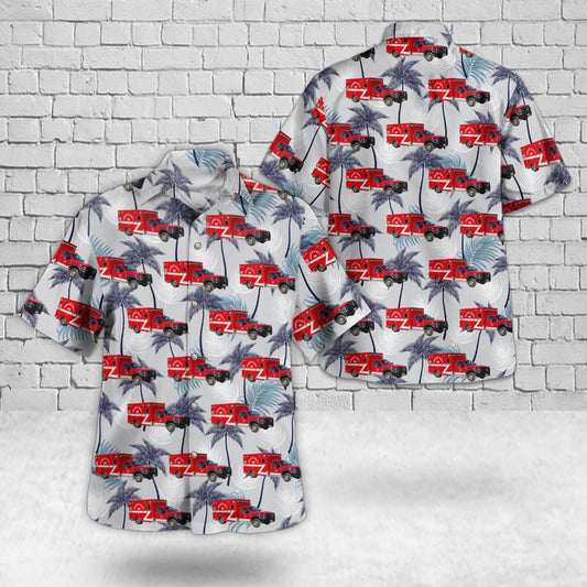 Texas Hawaiian Shirt, Comanche, Texas, Comanche County EMS Hawaiian Shirt, EMS Hawaiian Shirt