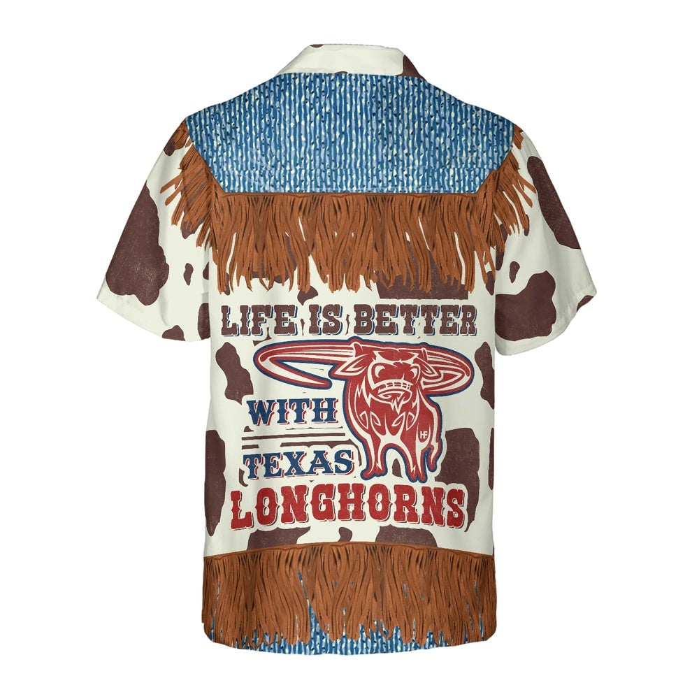 Texas Hawaiian Shirt, Cowboy Dairy Vintage Western Texas Hawaiian Shirt, Summer Beach Shirt