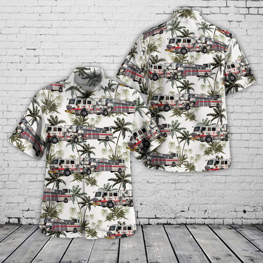 Texas Hawaiian Shirt, Frisco, Texas, Frisco Fire Department Hawaiian Shirt, Hawaiian Firefighter Shirts