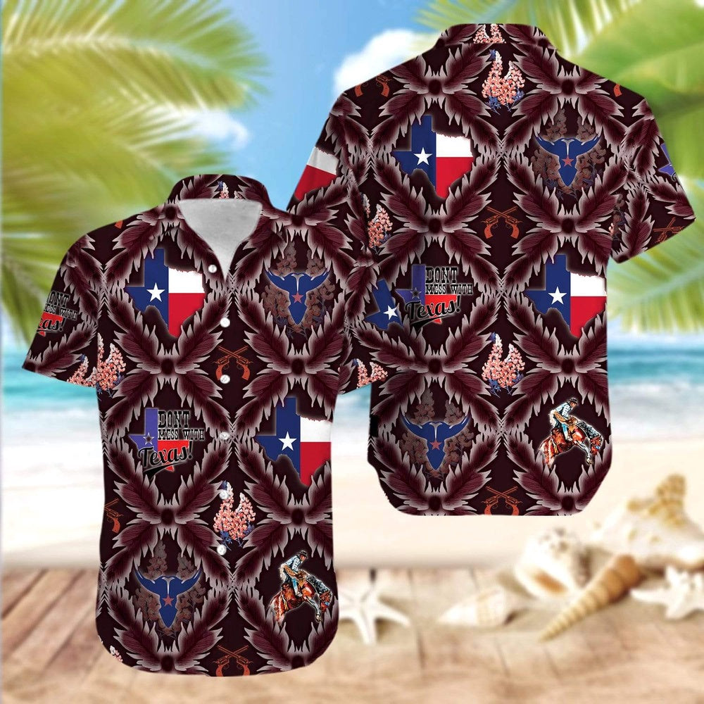 Texas Hawaiian Shirt, Hawaiian Aloha Shirt All About Texas, Summer Beach Shirt