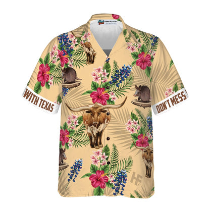 Texas Hawaiian Shirt, Insignia Bluebonnet Texas Hawaiian Shirts, Summer Beach Shirt