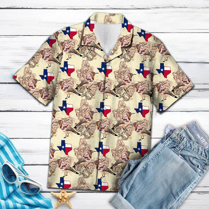 Texas Hawaiian Shirt, Mockingbird Texas Hawaii Shirt, Summer Beach Shirt