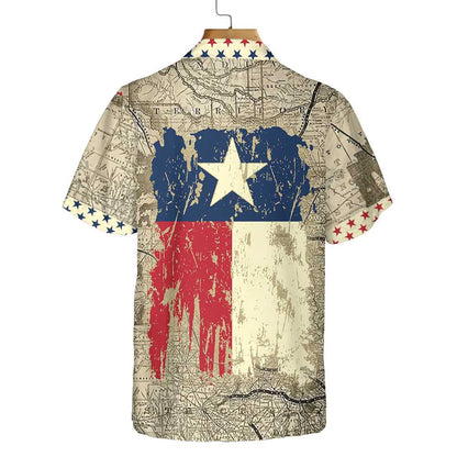 Texas Hawaiian Shirt, Old Map of Texas Vintage Texas Hawaiian Shirt, Summer Beach Shirt