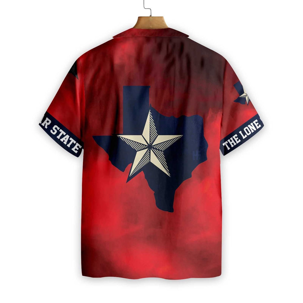 Texas Hawaiian Shirt, Red Ripped Flag Texas Hawaiian Shirt, Summer Beach Shirt