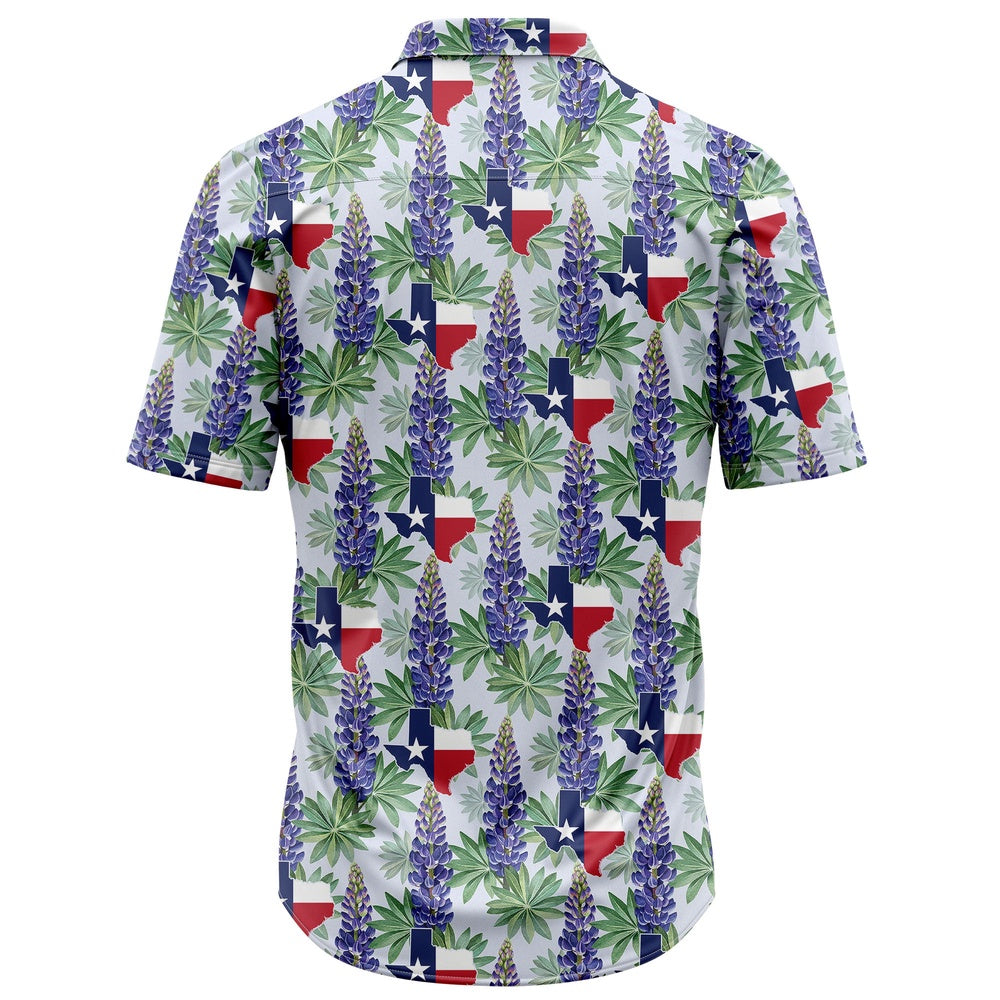 Texas Hawaiian Shirt, Texas Bluebonnet Hawaiian Shirt, Summer Beach Shirt
