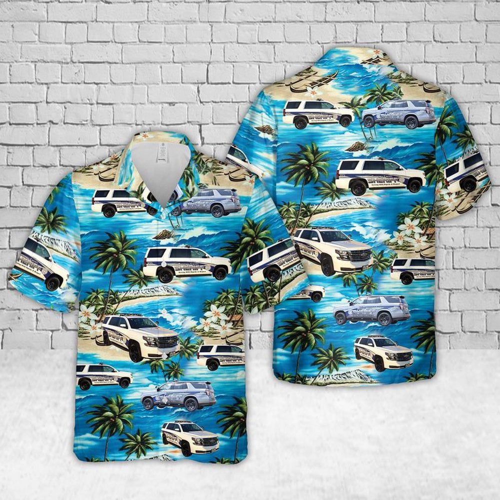 Texas Hawaiian Shirt, Texas Brazoria County Sheriff Hawaiian Shirt, Police Hawaiian Shirt