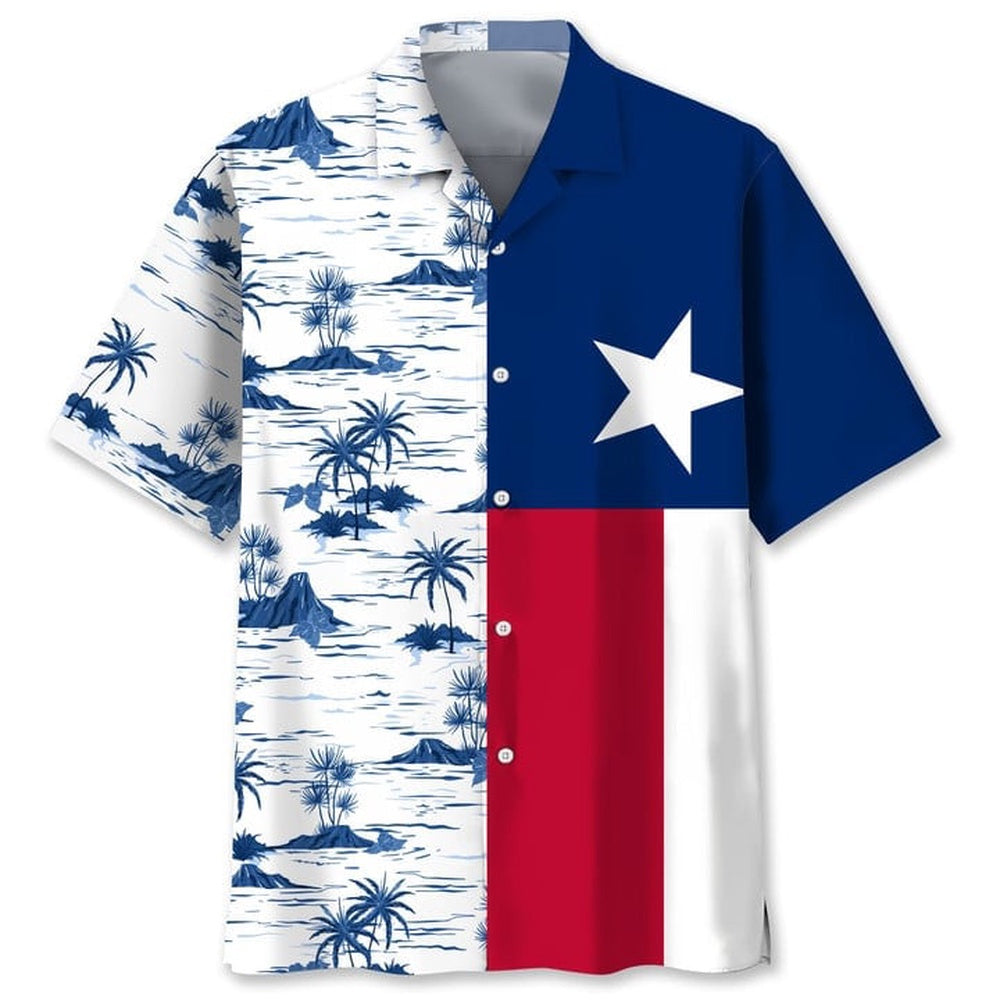 Texas Hawaiian Shirt, Texas Coconut Hawaii Shirt, Summer Beach Shirt