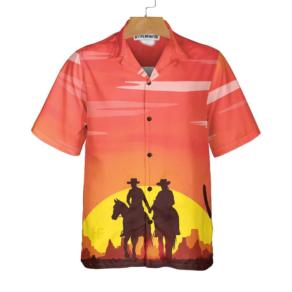 Texas Hawaiian Shirt, Texas Couple Cowboy Texas Hawaiian Shirt, Summer Beach Shirt