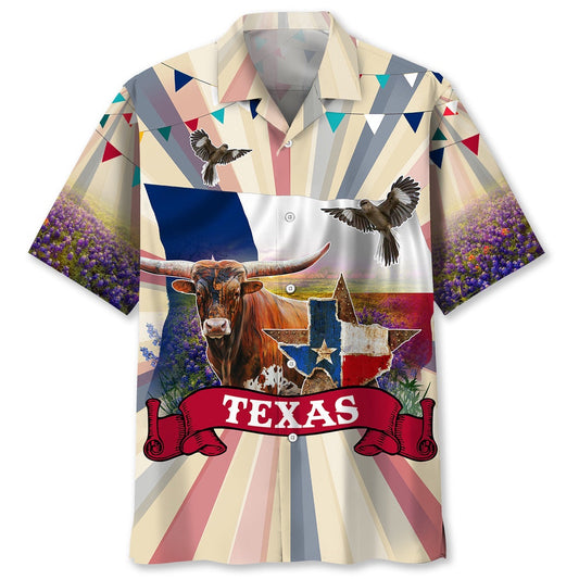 Texas Hawaiian Shirt, Texas Hawaiian Shirt, Summer Beach Shirt