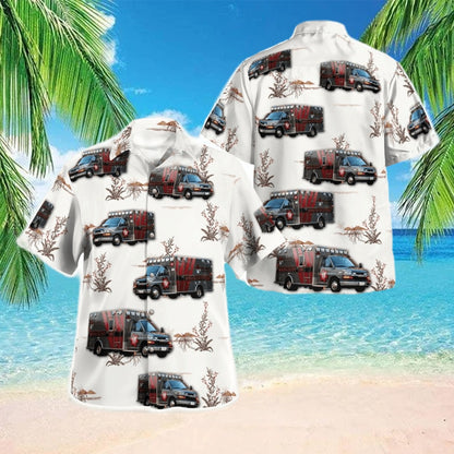 Texas Hawaiian Shirt, Texas Hopkins County EMS Hawaiian Shirt Best Style Women, EMS Hawaiian Shirt