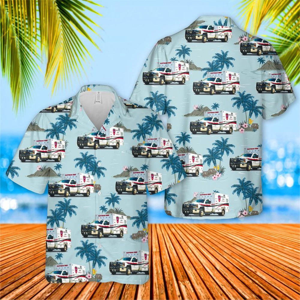 Texas Hawaiian Shirt, Texas Huffman EMS Hawaiian Shirt, EMS Hawaiian Shirt