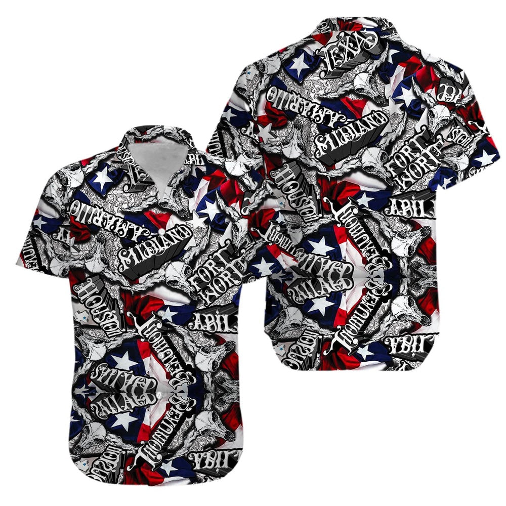 Texas Hawaiian Shirt, Texas Lone Star Pride Hawaiian Shirt, Summer Beach Shirt